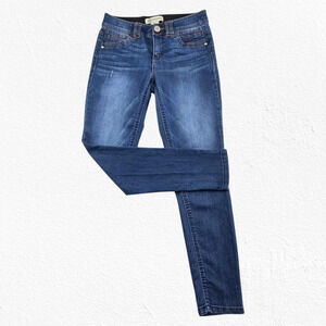 Democracy Medium Wash Mid Rise Ab Technology Stretch Skinny Jeans Size 2